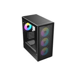 Корпус AOC CG450B 4F M-ATX/ITX 1xUSB2.0 1xUSB3.0 1xType-C 1xAudio/Mic 1x3.5
