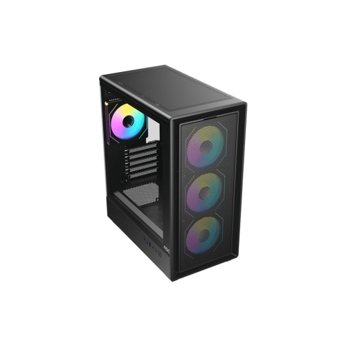 Корпус AOC CG450B 4F M-ATX/ITX 1xUSB2.0 1xUSB3.0 1xType-C 1xAudio/Mic 1x3.5" 2x2.5" Черный AOC-CG450-BF4V1R0UD-G