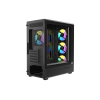 Корпус AOC CG450B 4F M-ATX/ITX 1xUSB2.0 1xUSB3.0 1xType-C 1xAudio/Mic 1x3.5" 2x2.5" Черный AOC-CG450-BF4V1R0UD-G