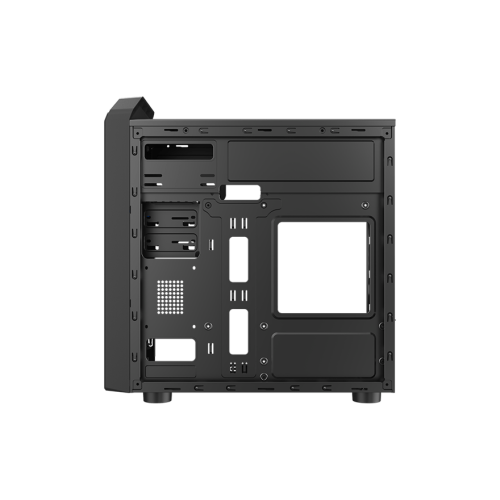 Корпус AOC CB104B M-ATX/ITX 2xUSB2.0 1xUSB3.0 1xAudio 1xMic 2x2.5" 2x3.5" 5.25" Optical Drive Bay, Kensington, Padlock - петля для навесного замка, Черный AOC-CB104-BEV1B-G
