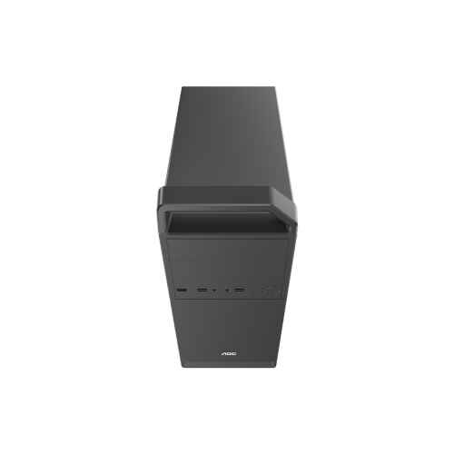 Корпус AOC CB104B M-ATX/ITX 2xUSB2.0 1xUSB3.0 1xAudio 1xMic 2x2.5" 2x3.5" 5.25" Optical Drive Bay, Kensington, Padlock - петля для навесного замка, Черный AOC-CB104-BEV1B-G