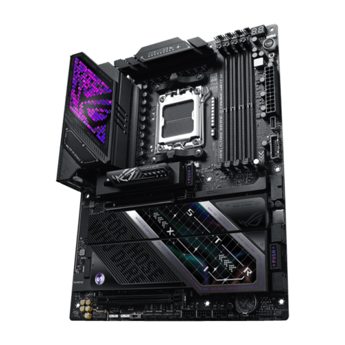 Материнская плата ASUS ROG STRIX X870E-E GAMING WIFI7 NEO AM5 X870E 4xDDR5 4xSATA RAID 5xM.2 1xPCIe5.0x16 1xHDMI 2xUSB4 11xUSB10Gbps (9xType-A+2xUSB Type-C) Wi-Fi7 1xRealtek5GbEthernet 2xAudioOut ATX, Черная
