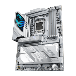 Материнская плата ASUS ROG STRIX X870E-A GAMING WIFI7 NEO AM5 X870E 4xDDR5 4xSATA RAID 4xM.2 1xPCIe5.0x16 1xHDMI 1xRealtek5GbEthernet Wi-Fi7 2xUSB4(Type-C) 6xUSB10Gbps 4xUSB 5Gbps 2xAudioOut 1xOpticalS/PDIF ATX, Белая