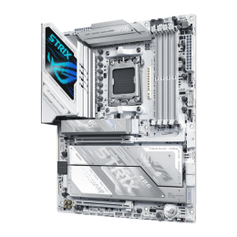 Материнская плата ASUS ROG STRIX X870E-A GAMING WIFI7 NEO AM5 X870E 4xDDR5 4xSATA RAID 4xM.2 1xPCIe5.0x16 1xHDMI 1xRealtek5GbEthernet Wi-Fi7 2xUSB4(Type-C) 6xUSB10Gbps 4xUSB 5Gbps 2xAudioOut 1xOpticalS/PDIF ATX, Белая