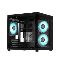 Корпус PCCooler C3T300 3AB BK M-ATX/ITX 1xUSB3.0 1xUSB2.0 1xAudioOut/Mic 1x3.5