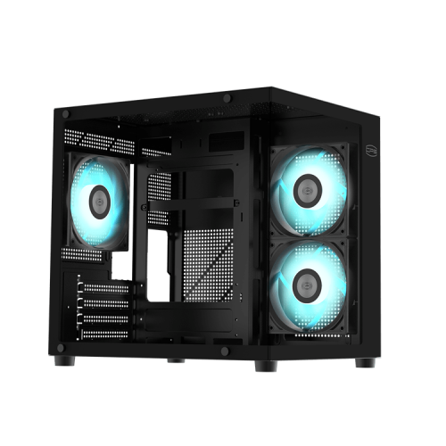 Корпус PCCooler C3T300 3AB BK M-ATX/ITX 1xUSB3.0 1xUSB2.0 1xAudioOut/Mic 1x3.5" 3x2.5" 3xFAN 120mm Black