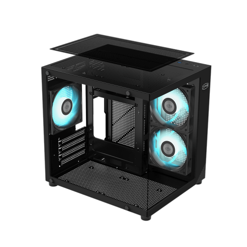 Корпус PCCooler C3T300 3AB BK M-ATX/ITX 1xUSB3.0 1xUSB2.0 1xAudioOut/Mic 1x3.5" 3x2.5" 3xFAN 120mm Black