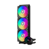 Водяное охлаждение для CPU PCCooler DA360 V2 ARGB BK TDP 300W 115X/1200/1700/1851/AM4/AM5, Pump: 2600RPM±10%, 15dBA, Fan: 400-2000RPM±10%, 80.74CFM, 36.5dBA, Черный