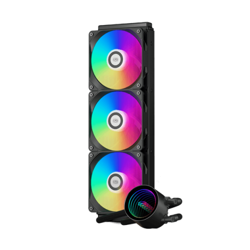 Водяное охлаждение для CPU PCCooler DA360 V2 ARGB BK TDP 300W 115X/1200/1700/1851/AM4/AM5, Pump: 2600RPM±10%, 15dBA, Fan: 400-2000RPM±10%, 80.74CFM, 36.5dBA, Черный
