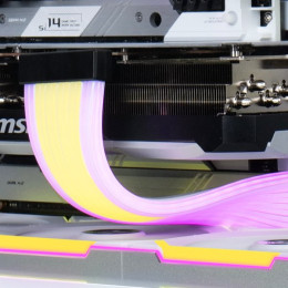 Кабель питания Lian Li Strimer Wireless GPU 3×8 pin с RGB-подсветкой 360мм G89.PW12-1W.00