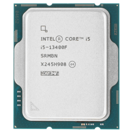 Процессор Intel Core i5-13400F Base 1,8GHz(EC), Performance 2,5GHz(PC), Max Turbo 4,6GHz, Cache 20Mb, 10/16 Raptor Lake, TDP 65W, Turbo TDP 154W, FCLGA1700 w/o cooler, OEM, CM8071505093005