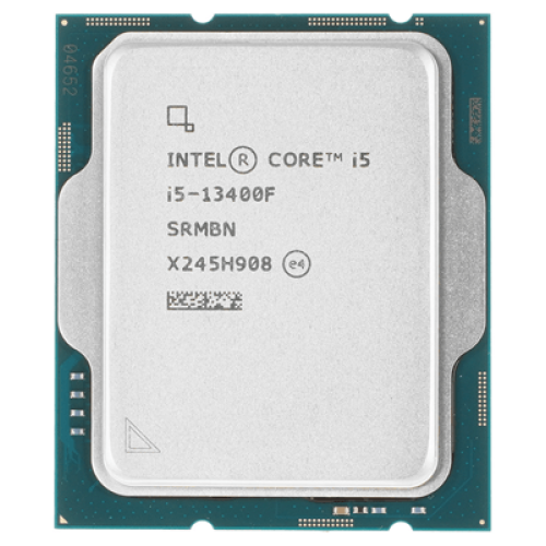 Процессор Intel Core i5-13400F Base 1,8GHz(EC), Performance 2,5GHz(PC), Max Turbo 4,6GHz, Cache 20Mb, 10/16 Raptor Lake, TDP 65W, Turbo TDP 154W, FCLGA1700 w/o cooler, OEM, CM8071505093005
