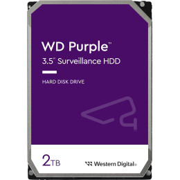 Жесткий диск для видеонаблюдения HDD 2Tb Western Digital Purple Surveillance WD23PURZ SATA 6Gb/s, 64Mb, 3,5