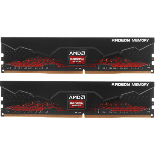 Оперативная память с радиатором 32GB Kit (2x16GB) DDR4 3600MHz AMD Radeon R9 Gamer Series CL18, PC4-28800, 18-22-22-42, 1.35V Black, R9S432G3606U2K