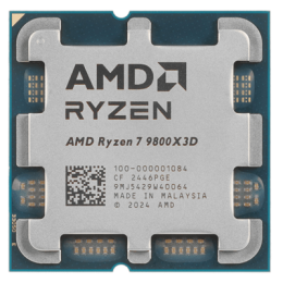 Процессор AMD Ryzen 7 9800X3D 4,7Гц (5,2ГГц Turbo) 8-ядер 16-потока, 8MB L2, 96MB L3, 120W, AM5 OEM 100-000001084