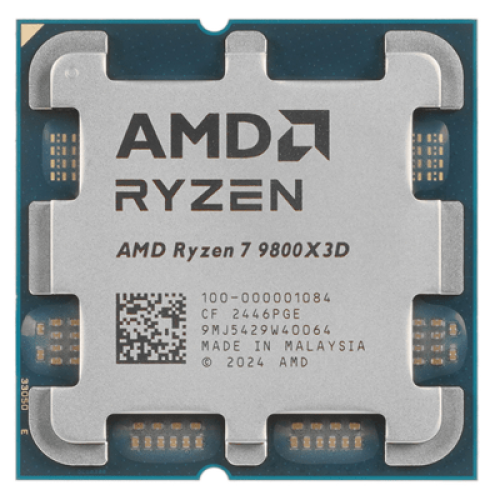 Процессор AMD Ryzen 7 9800X3D 4,7Гц (5,2ГГц Turbo) 8-ядер 16-потока, 8MB L2, 96MB L3, 120W, AM5 OEM 100-000001084