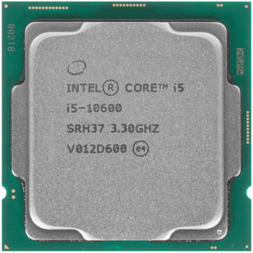 Процессор Intel Core i5 10600 3,3GHz (4,8GHz) 12Mb 6/12 Core Comet Lake Intel® UHD 630 65W FCLGA1200 Tray (CM8070104290312)