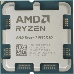 Процессор AMD Ryzen 7 9850X3D 4,7Гц (5,6ГГц Turbo) 8-ядер 16-потоков, 8MB L2, 96MB L3, 120W, AM5 OEM 100-000001973