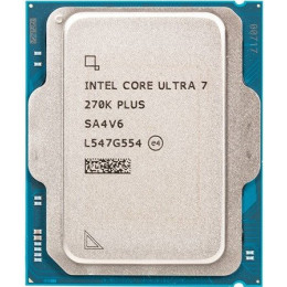 Процессор Intel Core Ultra 7 270K Plus 3.7/5.5GHz 24C/24T Arrow Lake 125W FCLGA1851 TRAY, AT807683B9B4884
