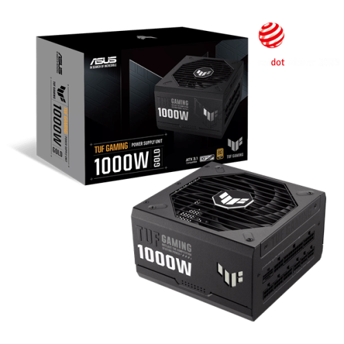 Блок питания ASUS 1000W, TUF Gaming 1000W Gold, Full Modular, 80+ GOLD, КПД 92%, Fan 135mm, Черный, TUF-GAMING-1000G