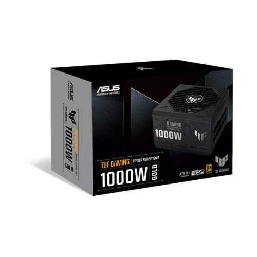 Блок питания ASUS 1000W, TUF Gaming 1000W Gold, Full Modular, 80+ GOLD, КПД 92%, Fan 135mm, Черный, TUF-GAMING-1000G