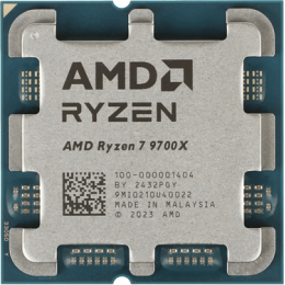 Процессор AMD Ryzen™ 7 9700X 3,8GHz (5,5GHz Turbo) AM5, 4nm, 8/16/ L2 8Mb, L3 32Mb, 65W, 100-000001404