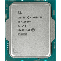 Процессор Intel Core i5-12600K Base 2,8GHz(EC), Performance 3,7GHz(PC), Turbo 3,6GHz, Max Turbo 4,9GHz, Cache 20Mb, 10/16 Adler Lake Intel® UHD 770, Base TDP 125W, Turbo TDP 150W, FCLGA1700 w/o cooler, OEM, CM8071504555227