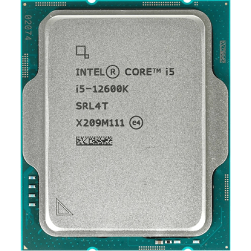 Процессор Intel Core i5-12600K Base 2,8GHz(EC), Performance 3,7GHz(PC), Turbo 3,6GHz, Max Turbo 4,9GHz, Cache 20Mb, 10/16 Adler Lake Intel® UHD 770, Base TDP 125W, Turbo TDP 150W, FCLGA1700 w/o cooler, OEM, CM8071504555227
