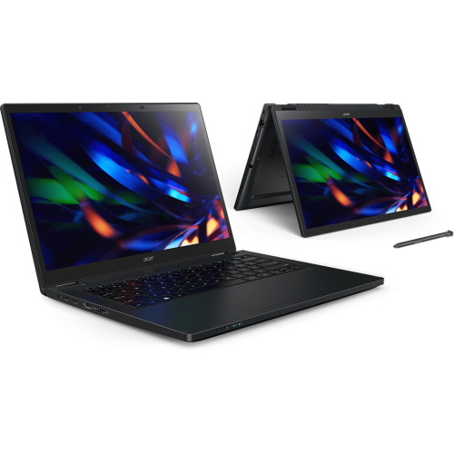 Ноутбук Acer TravelMate TMP414RN-53 / 14" WUXGA IPS Touch, pen-supportive / Intel Core i7-1355U UMA / 32 ГБ RAM / 512 ГБ PCIe NVMe SED / MicroSD / 56Wh Li-ion battery / 65W Type-C adapter /Без ОС