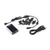 Универсальное зарядное устройство для ноутбуков, SVC, NUC-08-100W, 100Вт, USB 5В(2A), Автоматическая регулировка напряжения, 13 насадок, Индикатор работы, Эргономичный дизайн, Ультра-компактный размер, Чёрный