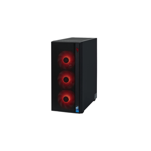 ПК Acer Nitro N55 \ Tower Gaming \ Intel Core i7 14700F \ 32 ГБ DDR4 3200 \ 1 ТБ PCIe SSD \ nVidia GeForce RTX 5060 Ti 8 ГБ \ 750 Вт 80+Gold \ Intel H610 \ Порты: 1xUSB 3.2 Gen1 Type-C, 1xUSB 3.2 Gen1 Type-A, 2xАудио (фронт); 1xUSB 3.2 Gen1 Type-A, 4xUSB