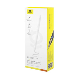 Стилус, Baseus, Smooth Writing 3, White, (P80080806213-00), Белый