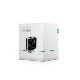 Кулер для процессора, Deepcool, AG200 R-AG200-BKNNMN-G, Intel 1851/1700/1200/115х и AMD AM5/AM4, 100W, 92мм, 500- 3050±10% об/м, 36,75CFM,  30,5dB(A), 4pin, 119х77х133мм, Серебристый