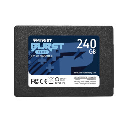 Твердотельный накопитель SSD, Patriot, Burst Elite PBE240GS25SSDR, 240 GB, SATA, 450/320 Мб/с