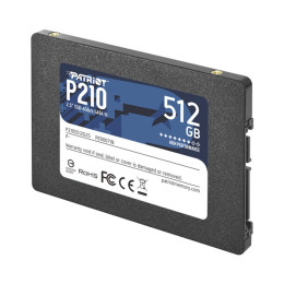 Твердотельный накопитель SSD, Patriot, P210 P210S512G25, 512 GB, SATA, 520/430 Мб/с
