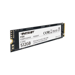 Твердотельный накопитель SSD, Patriot, P300 PP300P512GM28, 512 GB, M.2 NVMe PCIe 3.0x4, 1700/1100 Мб/с