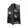 Компьютерный корпус, Cougar, Duoface RGB CGR-5ZD1B-RGB, CEB/ATX/Micro ATX/Mini ITX, USB 2*3.0/1*2.0, HD-Audio+Mic, Кулер 2*14см ARGB/1*14см ARGB, Высота процессорного кулера до 190 мм, Длина VGA до 330мм, 2*3.5"/2*2.5", Толщина 0,6мм, 491x230x386мм, Без Б