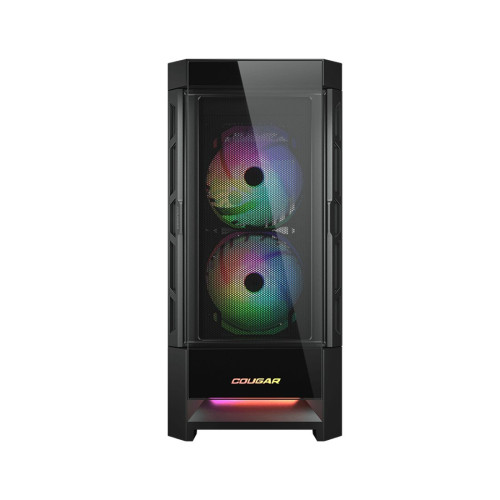 Компьютерный корпус, Cougar, Duoface RGB CGR-5ZD1B-RGB, CEB/ATX/Micro ATX/Mini ITX, USB 2*3.0/1*2.0, HD-Audio+Mic, Кулер 2*14см ARGB/1*14см ARGB, Высота процессорного кулера до 190 мм, Длина VGA до 330мм, 2*3.5"/2*2.5", Толщина 0,6мм, 491x230x386мм, Без Б