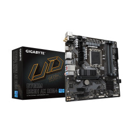Материнская плата, Gigabyte, B760M DS3H AX DDR4 (4719331850869), LGA1700, iB760, 4xDDR4 2666/2933/3000/3200/5333(OC), 4xSATA3, 2xM.2 (PCI-E 4.0x4/x2), Raid, 2хDP, 1xHDMI, 1xPCI-Ex16, 2xPCI-Ex1, WiFi, mATX