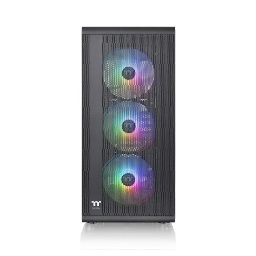Компьютерный корпус, Thermaltake, S200 TG ARGB, CA-1X2-00M1WN-00, Mid Tower, ATX/M-ATX/Mini-ITX, USB 3.0*2, HD Audio *1, 3*120мм Вентилятор, Высота процессорного куллера до 166 мм, Длина VGA до 330 мм, 2*2,5"/2*3,5", Сталь, 3мм Закаленное стекло*1, 460*21