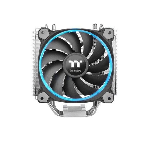Кулер для процессора, Thermaltake, Riing Silent 12 RGB Sync, CL-P052-AL12SW-A, CPU Socket и Intel LGA 2066/2011-3/2011/1366/1200/1156/115x/775 и AMD AM4/FM2/FM1/AM3+/AM3/AM2+/AM2, TDP 150W, RGB 120мм вентилятор, 500-1500 об/м, 53 CFM, 22 dB(A), 4pin, 159х