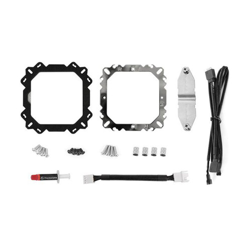 Кулер для процессора, Thermaltake, Riing Silent 12 RGB Sync, CL-P052-AL12SW-A, CPU Socket и Intel LGA 2066/2011-3/2011/1366/1200/1156/115x/775 и AMD AM4/FM2/FM1/AM3+/AM3/AM2+/AM2, TDP 150W, RGB 120мм вентилятор, 500-1500 об/м, 53 CFM, 22 dB(A), 4pin, 159х