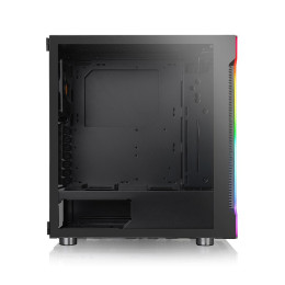 Компьютерный корпус, Thermaltake, H200 TG RGB, CA-1M3-00M1WN-00, Mid tower, ATX/Mini-ITX/M-ATX, USB 3.0*2, HD Audio, 1*120мм, Высота процессорного кулера до 180мм, Длина VGA до 320мм, 2*3.5