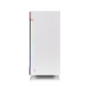 Компьютерный корпус, Thermaltake, H200 TG White RGB, CA-1M3-00M6WN-00, Mid tower, ATX/Mini-ITX/M-ATX, USB 3.0*2, HD Audio, 1*120мм, Высота процессорного кулера до 180мм, Длина VGA до 320мм, 2*3.5"/3*2.5", Сталь, 4мм Закаленное стекло*1, 454x210x416мм, Без