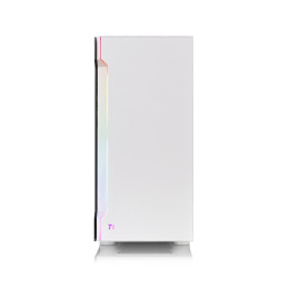Компьютерный корпус, Thermaltake, H200 TG White RGB, CA-1M3-00M6WN-00, Mid tower, ATX/Mini-ITX/M-ATX, USB 3.0*2, HD Audio, 1*120мм, Высота процессорного кулера до 180мм, Длина VGA до 320мм, 2*3.5