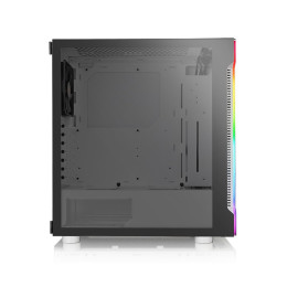 Компьютерный корпус, Thermaltake, H200 TG White RGB, CA-1M3-00M6WN-00, Mid tower, ATX/Mini-ITX/M-ATX, USB 3.0*2, HD Audio, 1*120мм, Высота процессорного кулера до 180мм, Длина VGA до 320мм, 2*3.5