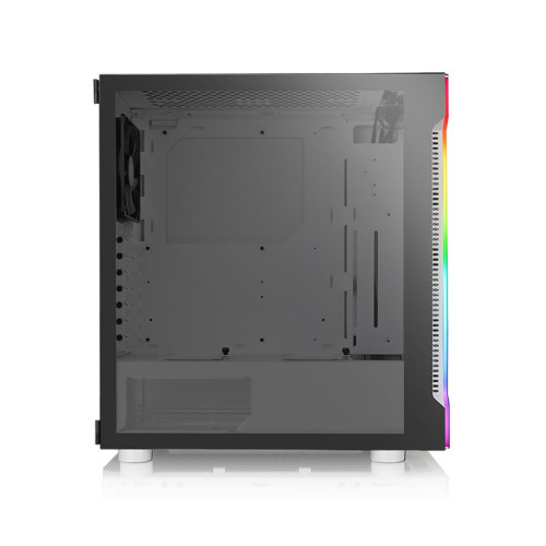 Компьютерный корпус, Thermaltake, H200 TG White RGB, CA-1M3-00M6WN-00, Mid tower, ATX/Mini-ITX/M-ATX, USB 3.0*2, HD Audio, 1*120мм, Высота процессорного кулера до 180мм, Длина VGA до 320мм, 2*3.5"/3*2.5", Сталь, 4мм Закаленное стекло*1, 454x210x416мм, Без