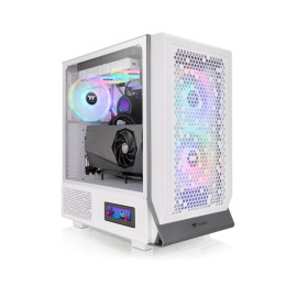 Компьютерный корпус, Thermaltake, Ceres 300 TG ARGB Snow, CA-1Y2-00M6WN-00, Mid Tower, Mini-ITX/M-ATX/ATX/E-ATX, USB 3.0*2/Type C*1, HD-Audio+Mic, 2*140 мм CT140 ARGB fan/1*140мм CT140, Высота процессорного кулера до 185мм, Длина VGA до 370 мм, 1*3.5