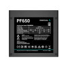 Блок питания, Deepcool, PF650 R-PF650D-HA0B-WDEU, 650W, ATX, White, APFC, 20+4 pin, 2*4+4pin, 6*Sata, 2*Molex, 4*PCI-E 6+2 pin, Вентилятор 12см, Кабель питания, Чёрный