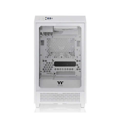 Компьютерный корпус, Thermaltake, The Tower 200 Snow, CA-1X9-00S6WN-00, Mini Tower, Mini-ITX, USB 3.0*2/Type C*1, HD-Audio+Mic, Кулер 2*140 мм, Высота процессорного кулера до 200 мм, Длина VGA до 380 мм, 2*3,5"/2*2,5", Сталь, 3мм Закаленное стекло*1, 280*